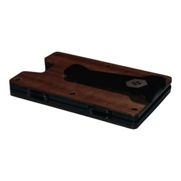 Sorax Minimalist Slim Wallet RFID Blocking Faux Wood - Picture 10 of 16